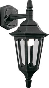 Elstead klasszikus kültéri fali lámpa parish fekete átlátszó elsprm2-black IP44