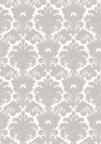 Parato Cristiana Masi The Best Classic & Elegant Allegro ezüst-fehér neobarokk vlies tapéta – 23611