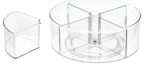 Átlátszó kerek tárolódoboz, Ø 29 cm - iDesign The Home Edit