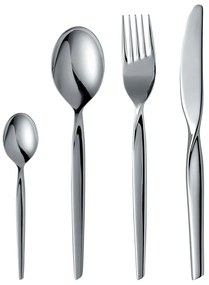 Ezüstszínű rozsdamentes acél evőeszköz készlet 16 db-os Twist – Gense
