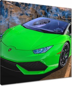 Vászonkép 60x60 Zöld sportautó
