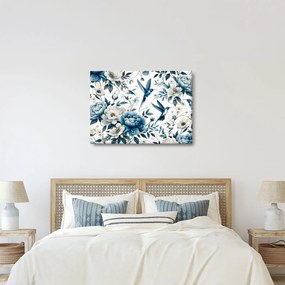 Kép - Kolibrikok virágokkal (70x50 cm)