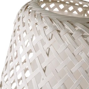 Krémszínű állólámpa bambusz búrával (magasság 88 cm) – Casa Selección