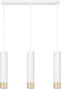 Led Függő Lámpa Csillár Plafon Tubus Túlnyúló Fém GU10 Fehér Asztal fölé Loft