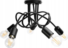 Loft Feltekerhető Mennyezeti Függőlámpa 5xE27 Konyhai szoba csillár