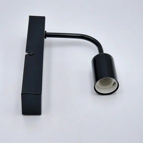 Fali lámpa ASTRID 1xE27/60W/230V fényes fekete