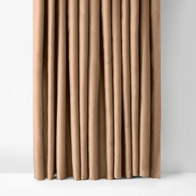 Goldea sötétítő függöny blackout szatén fényű - aranybézs 270x200 cm