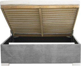 KATI ágy 180x200 cm Fekete Matraccal