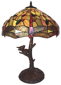 Tiffany asztali lámpa Sárga Ø 41x57 cm