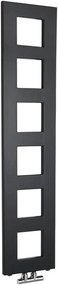 Sapho Block fürdőszoba radiátor dekoratív 133x28 cm fekete IR181