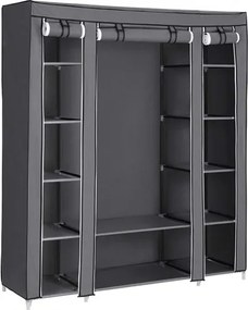 Songmics szekrény LSF03G 150 x 175 x 45 cm szürke árnyalatok