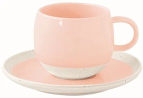 Porceláncsésze+alj, 250ml, Pastel &amp; Trend Pink