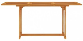 tömör tíkfa kerti asztal 150 x 90 x 75 cm