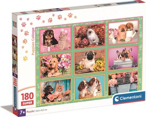 Állatos Puppies Collage 180 db-os puzzle Clementoni