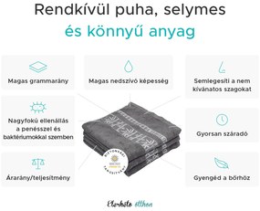 BAMBOO barna 2db fürdőlepedő 70x140 cm, 70% bambusz szál | 30% pamut