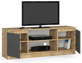 TV asztal Kenji  (artisan tölgy + szürke). Akció -12%. 1069931