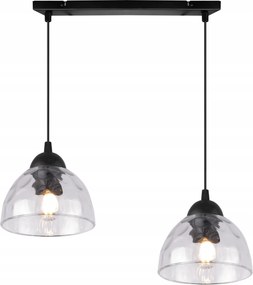 Mennyezeti Lámpa Lógó Díszléc Dupla Csillár Üveg Színtelen Lámpabúra