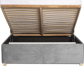 PATI ágy 180x200 cm Barna Matrac nélkül