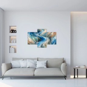 Kép - Absztrakt áramlat (90x60 cm)