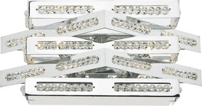 DAR LIGHTING CUB0950 CUBE Kristály Fali Lámpa Csiszolt króm G9 IP20