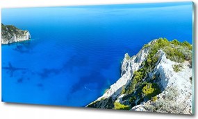 Fotó üveg kép Naplemente hegyek 125x50