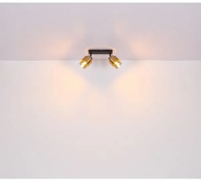 Globo 15560-2 - Spotlámpa MILLEY 2xE27/40W/230V fekete/réz