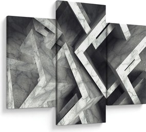 Absztrakt kép kocka (90x60 cm)