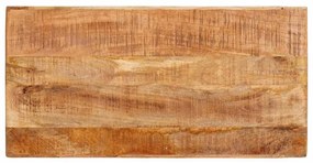 Öltözködőasztal polcokkal Barna 90 x 76 x 45 cm tömör mangófa