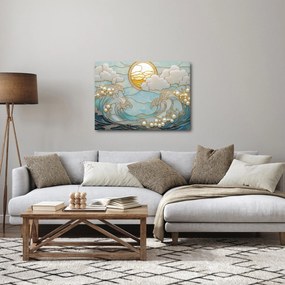 Kép - 3D gyöngyök az óceánban (70x50 cm)