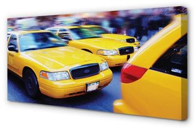 Canvas képek Sárga taxi Város 100x50 cm