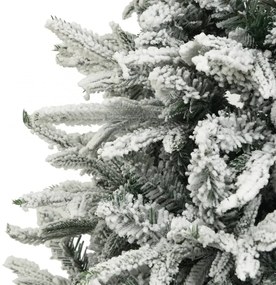 PVC és PE műkarácsonyfa pelyhes hóval 240 cm