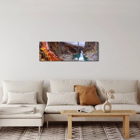 Kép - Studlagil kanyon (órával) (90x30 cm)