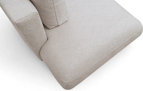 Lotulis L II sarokkanapé ágyfunkcióval jobb oldali - krém vízlepergető kötött Blur 01