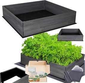 Ágyás magasított impregnáló láda zöldséges láda virágtartó 27x90x90