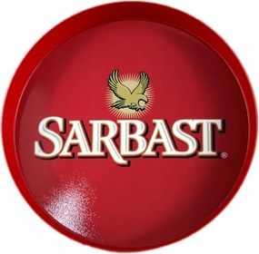 Kerek Tálca Bárpultos Italokhoz 34,5 cm Piros Csúszásgátló