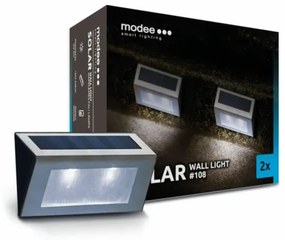 Modee LED napelemes fali lámpa ML-WS108, 2 db