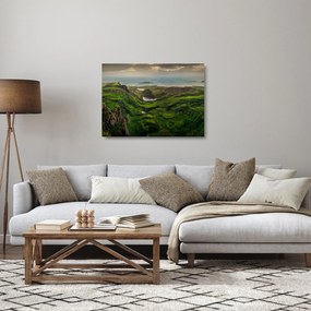 Üveg kép - Quiraing, Skócia (70x50 cm)