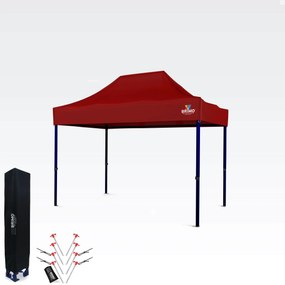 Eladó pavilon 2x3m | Gyorsan felállítható BRIMO sátor - 3 oldalfal nélkül - Piros