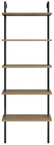 könyvespolc Paula - Walnut, Black