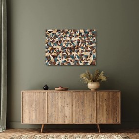 A háromszögek képe (üvegen) (70x50 cm)