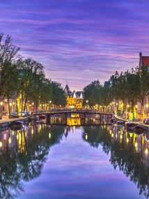 Poszter 60x80cm Amszterdami csatorna, Assaf Frank