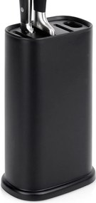 5 kés és olló tartó állvány Műanyag Fekete 12,4 x 8 x 21 Késblokk