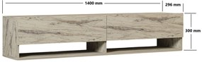 TV szekrény Arges - Freesia, Marble