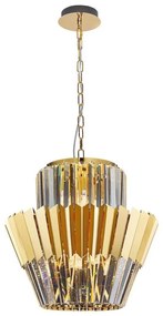 Csillár láncon DONNA 9xE14/40W/230V átm. 45 cm arany