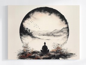 Poszter Szerzetes Meditáció Harmónia Zen Orient Japán 80x60