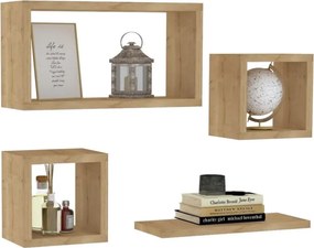 Fali polc, zafír tölgy 24x15x44 cm