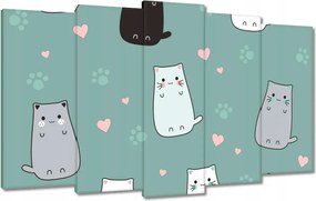 Vászonkép 100x60 Cica Cicák Macskák