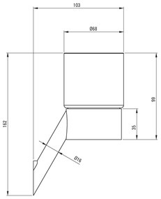 Deante Silia kiegészítők, falra szerelhető fürdőszobai üveg, króm, ADI_0911