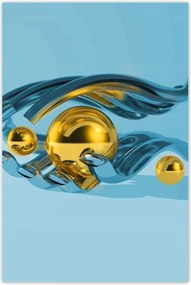 Poszterek 80x120 Kék grafika