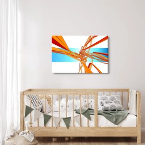 Kép - Összefonódó vonalak, absztrakciók (90x60 cm)